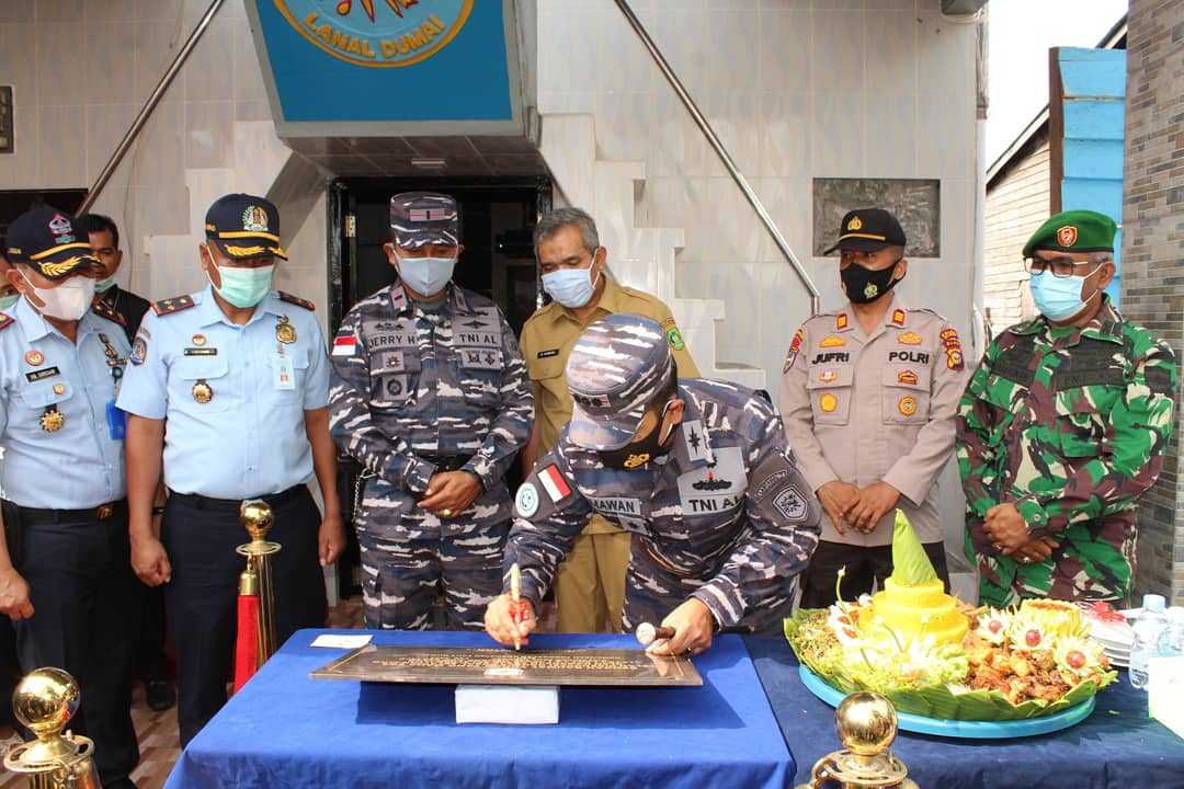 Antisipasi Penyelundupan Narkotika & Barang Ilegal, Pos TNI AL Selat Panjang Direnovasi