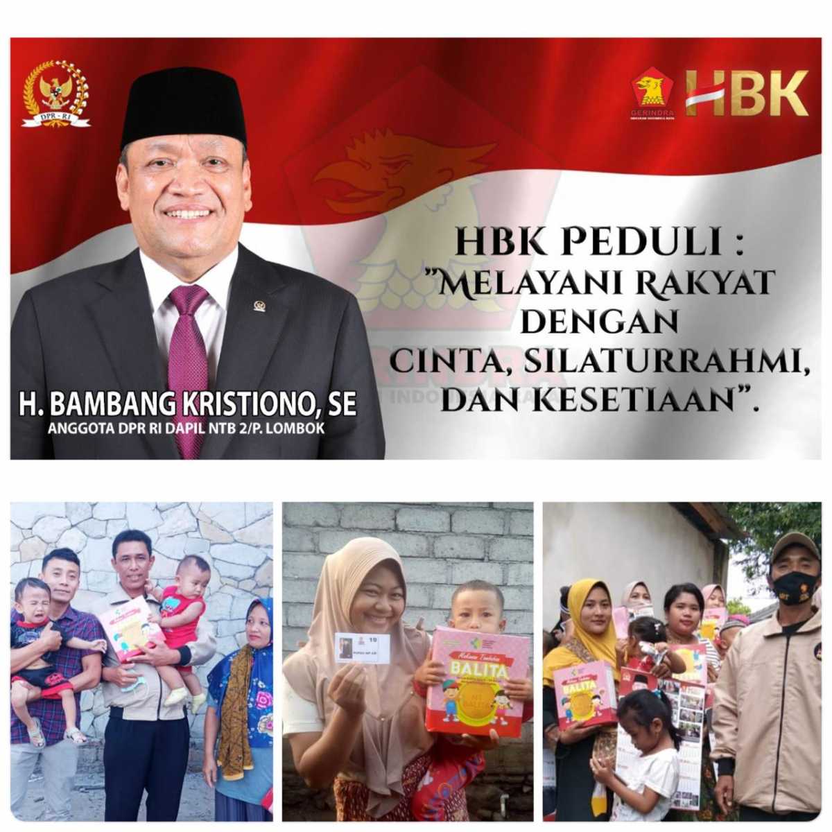 HBK Salurkan 1 Ton MP ASI untuk Balita di Lombok