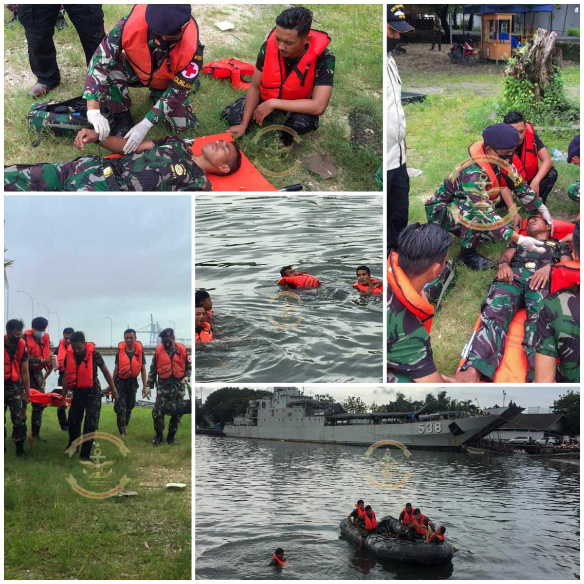 Prajurit Satlinlamil 3 Makassar Ikuti Latihan Sea Survival