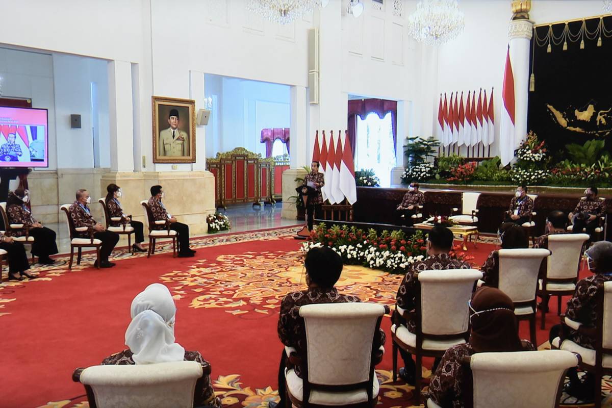 Buka Munas V APKASI, Presiden Ingatkan Kepala Daerah untuk Tetap Waspadai Covid-19