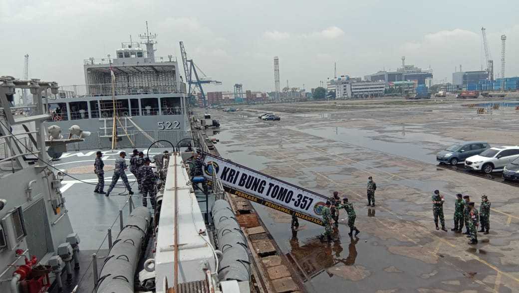 KRI Bung Tomo-357 Tiba Usai Ikuti Multinational Exercise AMAN-21 Di Pakistan