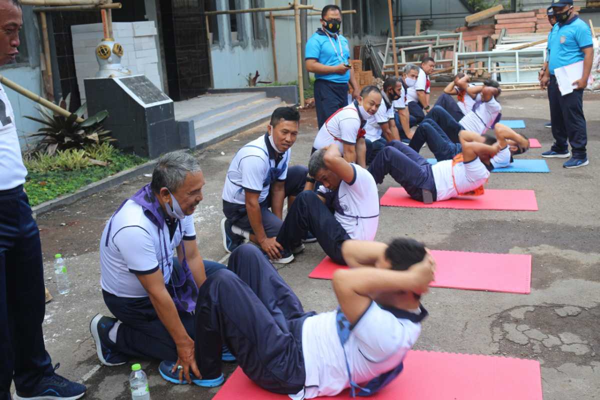 Personel Lanal Bandung Ikuti Uji Kemampuan Fisik