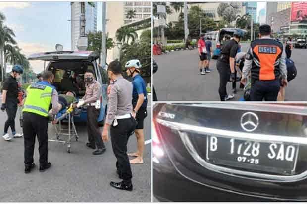 Tabrak Lari Pesepeda, Polisi Cari Pengemudi Mercy B 1728 SAQ