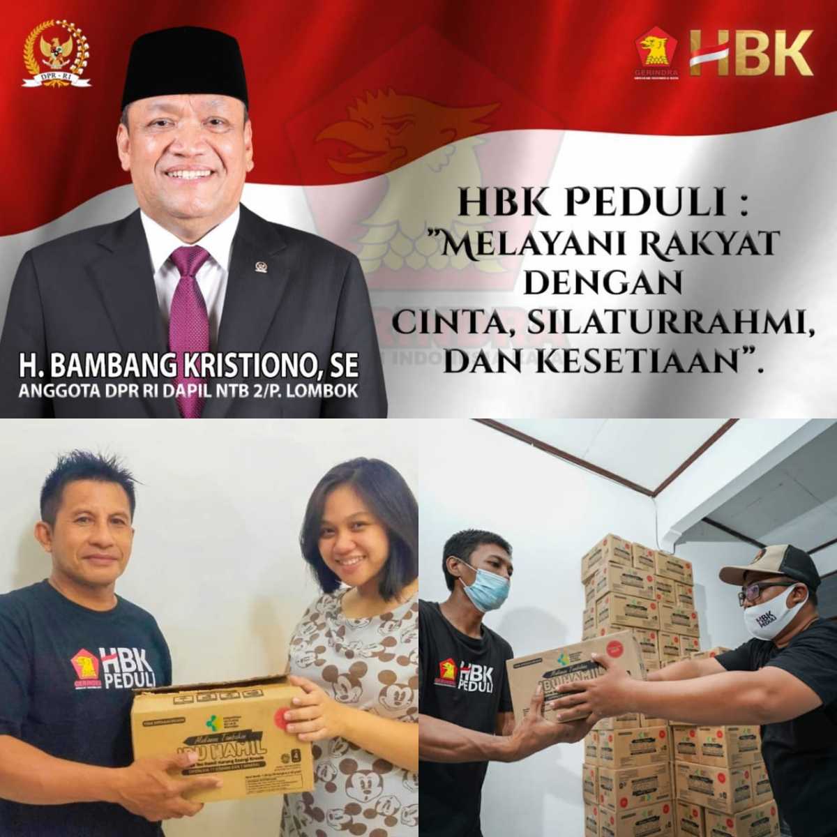 HBK Peduli Salurkan Bantuan untuk Ibu Hamil di Lombok