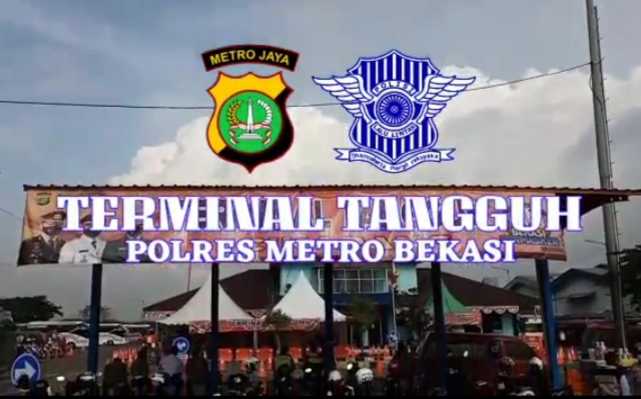 Satlantas Polres Metro Bekasi Dirikan Terminal Tangguh di Cikarang