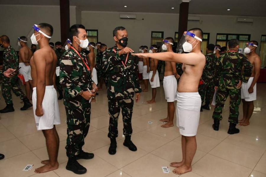 TNI Gelar Pantukhir Penerimaan Perwira Khusus Tenaga Kesehatan