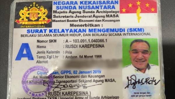 Sunda Nusantara Memiliki SIM Negara Sendiri