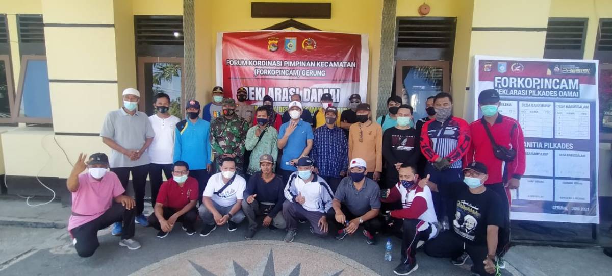 Wujudkan Pilkada Damai, Polsek Gerung dan FH-UMMAT Gelar Dialog Kebangsaan
