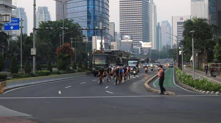 Dishub DKI Klaim Pesepeda Road Bike Bertambah Selama Uji Coba