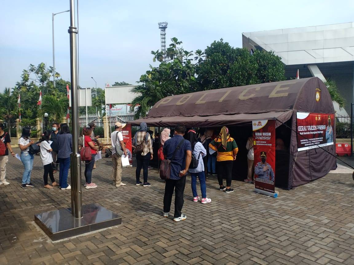 Gerai Vaksin Presisi di Polres-Polsek Gratis dan Tanpa Syarat KTP Domisili