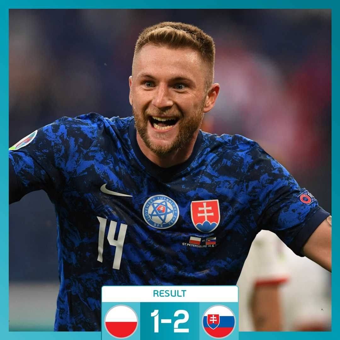 Slovakia Tundukkan Polandia 2-1