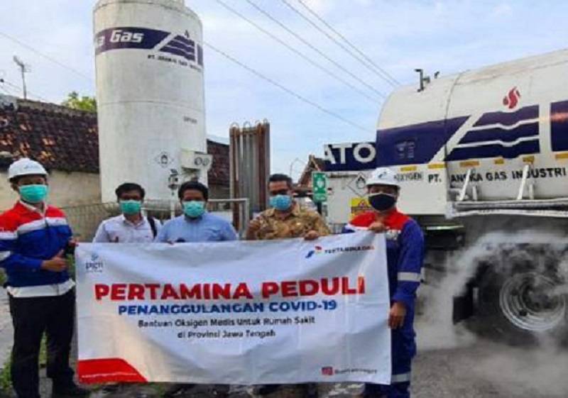 PT Pertamina Bantu Pemerintah Tangani Covid-19, Melalui Penyaluran Kebutuhan Oksigen Medis