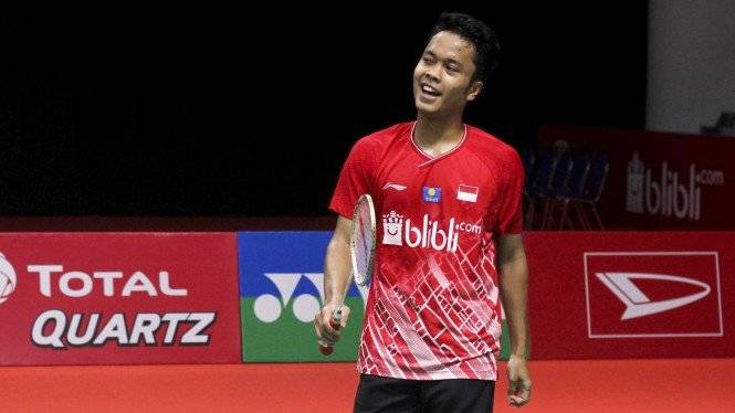 Hasil Bulutangkis Olimpiade Tokyo 2020 : Anthony Sinisuka Ginting Menang Mudah