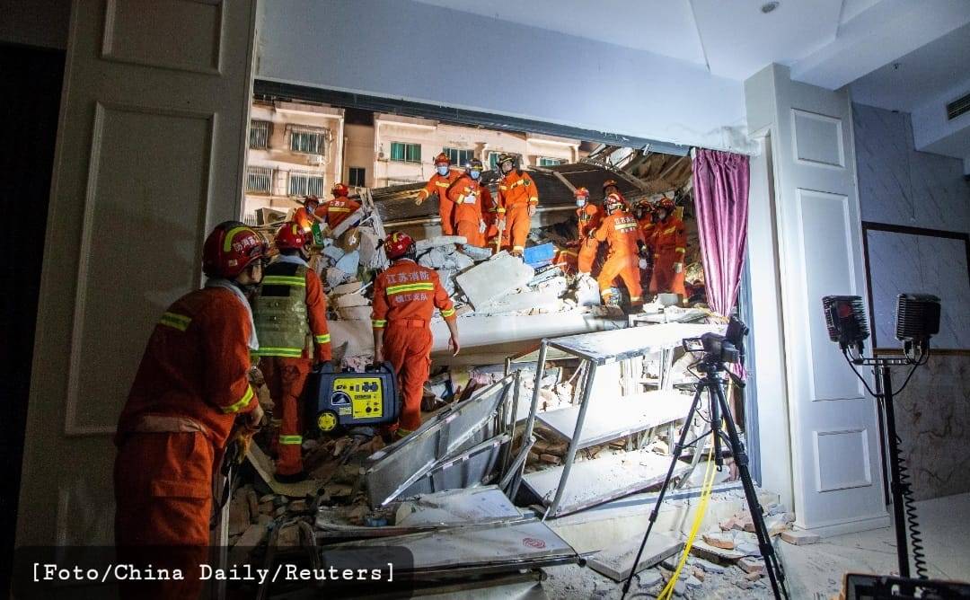 Hotel Siji Kaiyuan di China Runtuh, 17 Korban Tewas