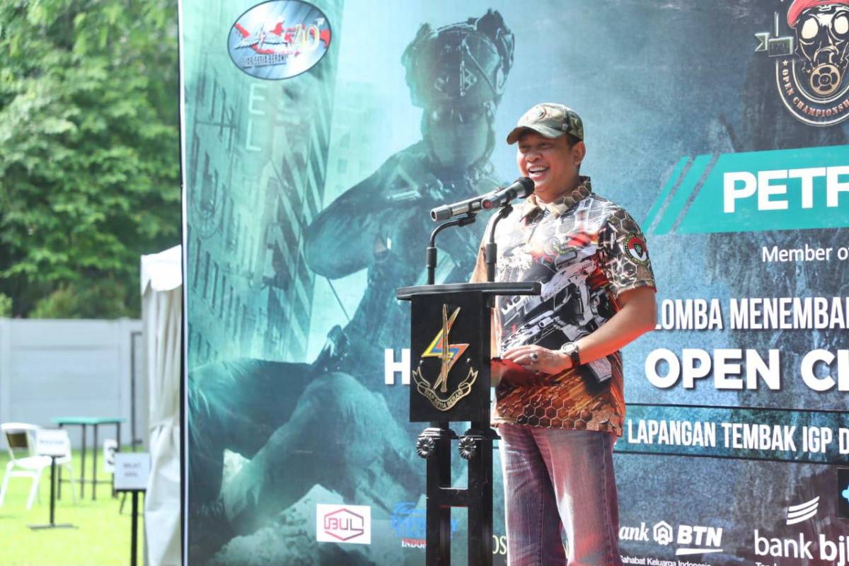 Bamsoet Buka Kejuaraan Menembak HUT ke-40 Satuan-81 Kopassus Open Championship 2021