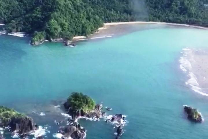 Jajaran Polres Tanggamus Lakukan Patroli Video Udara Pasca Gempa