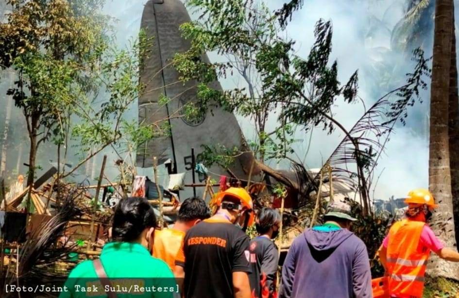 Filipina Investigasi Kecelakaan Pesawat Militer yang Tewaskan 50 Orang