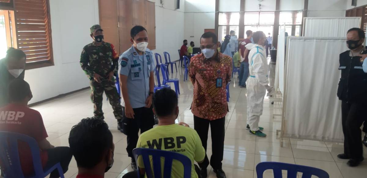 545 WBP Rutan Solo Ikuti Vaksinasi Covid-19