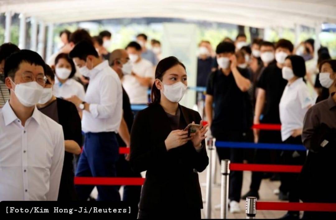 Korea Selatan Alami Lonjakan Kasus Harian Covid-19 Tertinggi, Lebih 2.200 Kasus