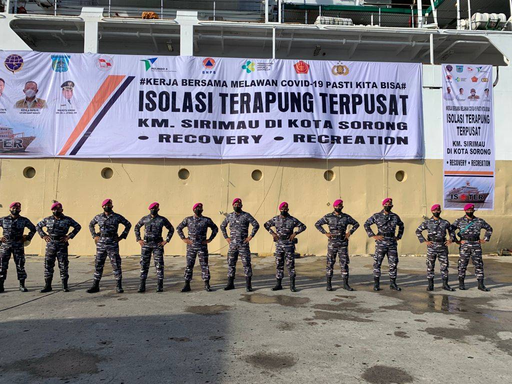 Korps Marinir Siap Amankan Program Isolasi Mandiri Terapung di Sorong