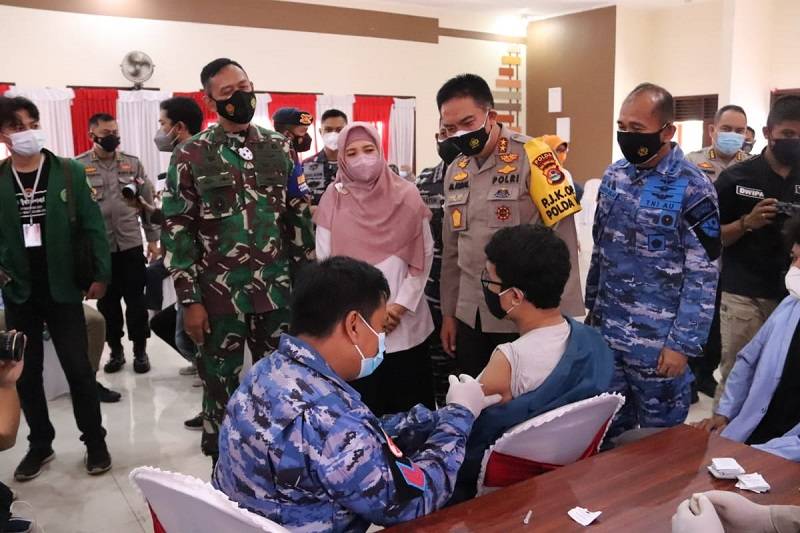 Kapolda NTB Yakinkan Program Vaksin Presisi Merdeka 'Goes to Campus' Sampai Kabupaten