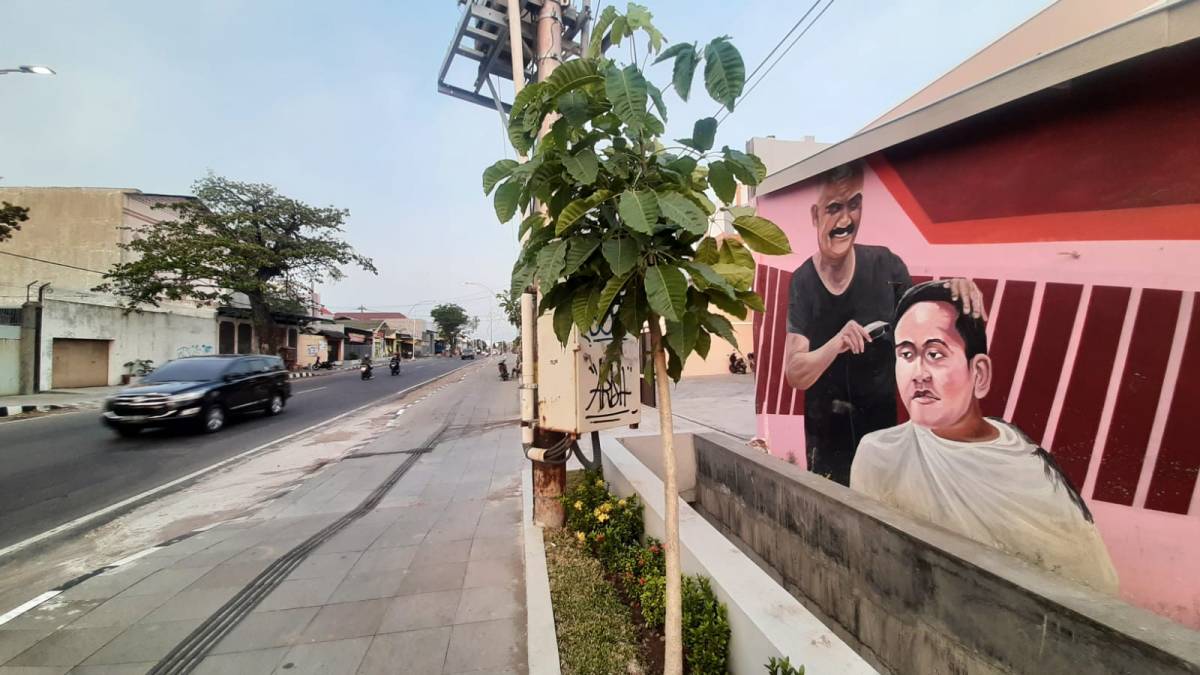 Mural Eks Walikota Solo FX Rudy Cukur Gibran, Muralis Solo: Harus Siap Dikritisi