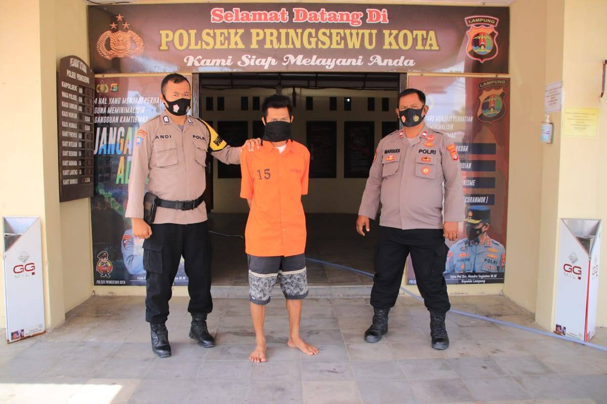 Sopir Pencabul Anak Dibawah Umur Ditangkap Polsek Pringsewu