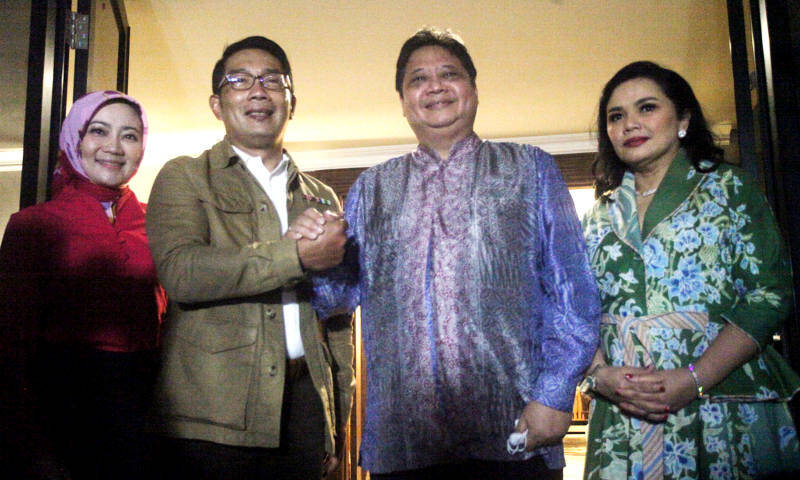Ridwan Kamil Sambangi Rumah Airlangga Bahas Koalisi Indonesia Bersatu