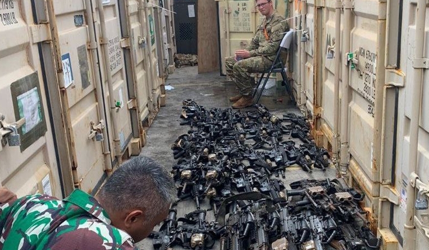 Kantor Bea Cukai Pelabuhan Panjang Temukan Satu Tricon Container US Army