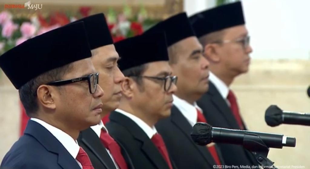 Jokowi Resmi Lantik Pahala Mansury sebagai Wamenlu