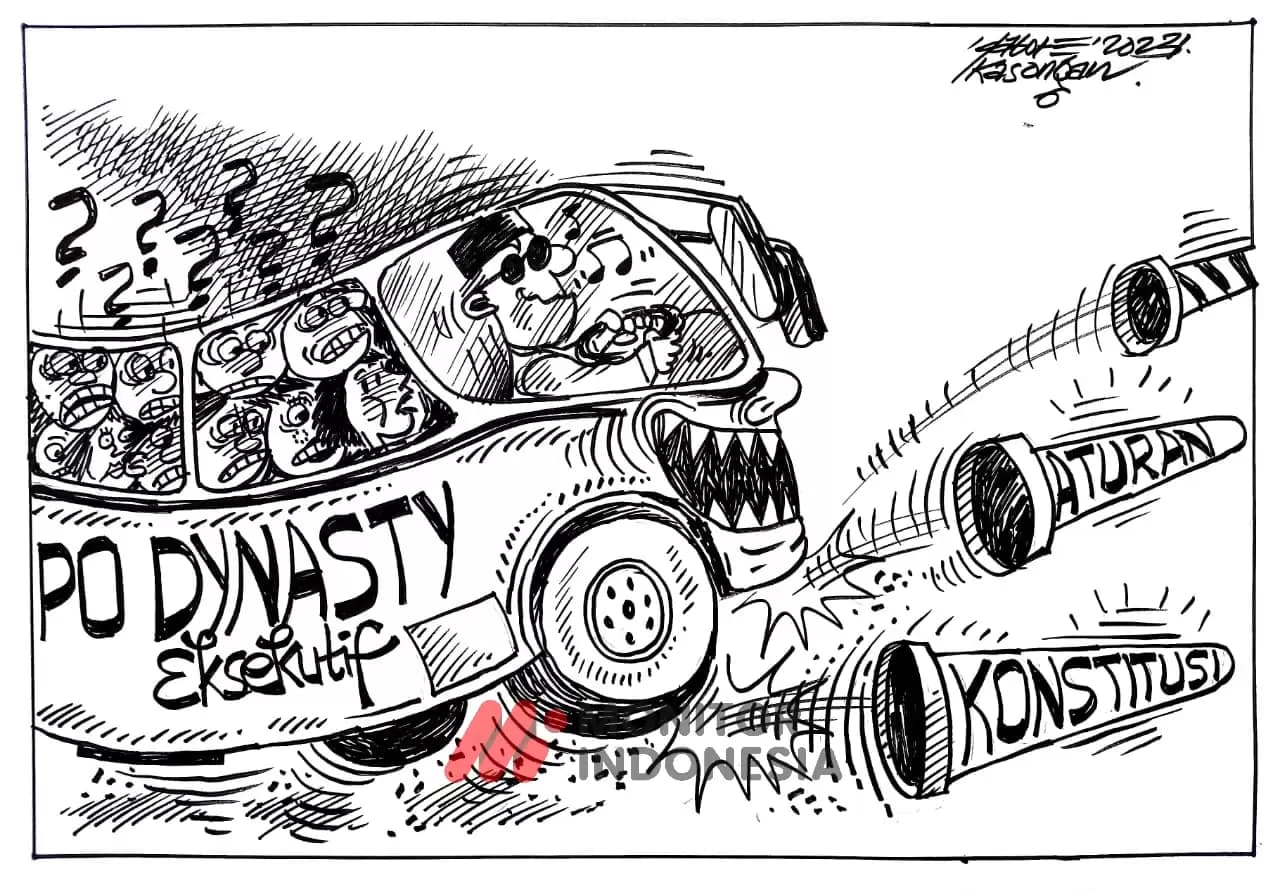 Karikatur - Ilustrasi - Sopir Ugal-ugalan