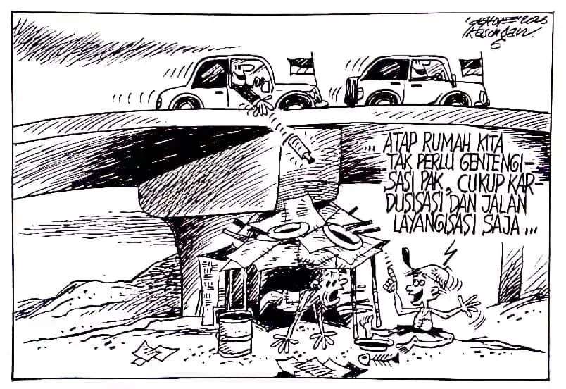 Karikatur - Ilustrasi - Bukan Gentengisasi... (Dok MI)