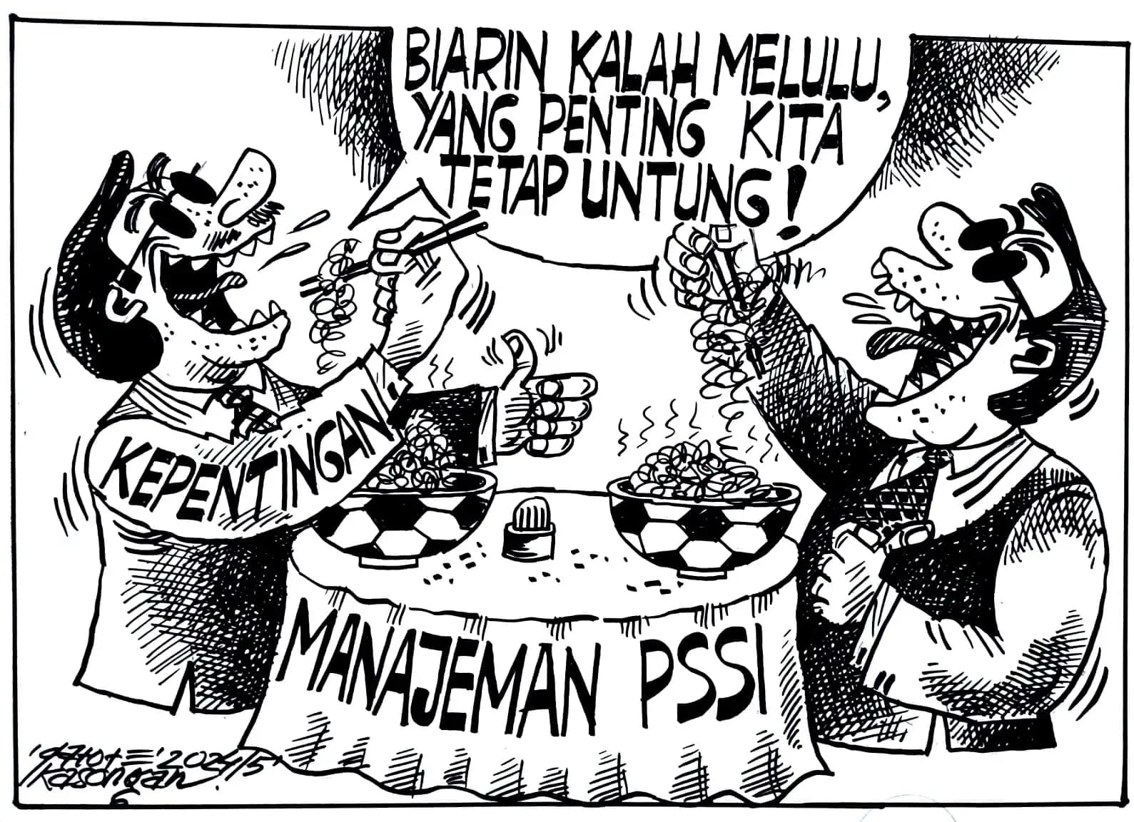 Karikatur - Ilustrasi - Kepentingan Tetap Untung (Monitorindonesia.com)