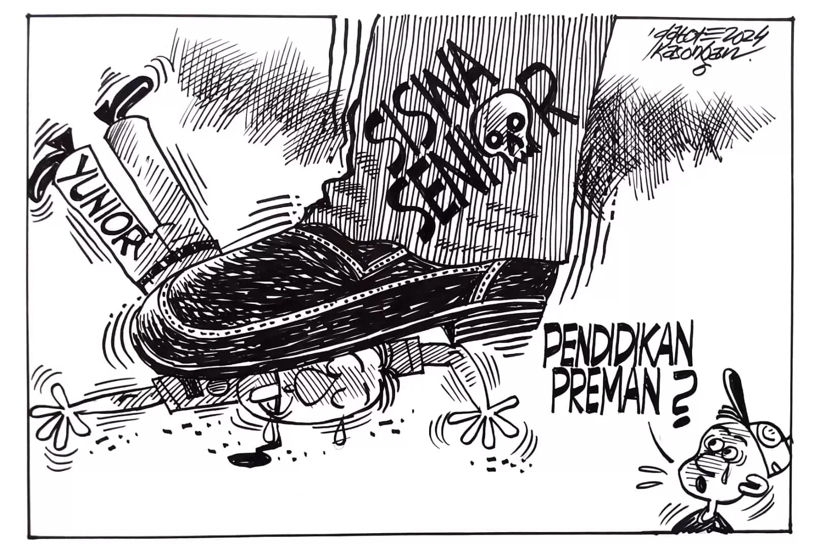 Karikatur - Pendidikan Preman?