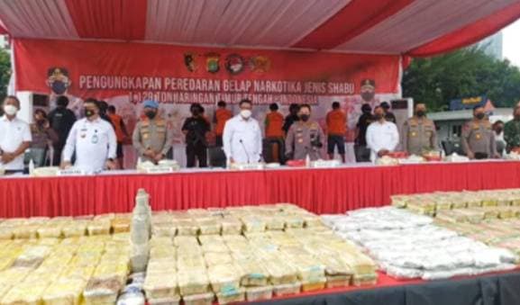 Personel Gabungan Bongkar Peredaran Puluhan Kilogram Narkoba Jaringan Thailand-Indonesia