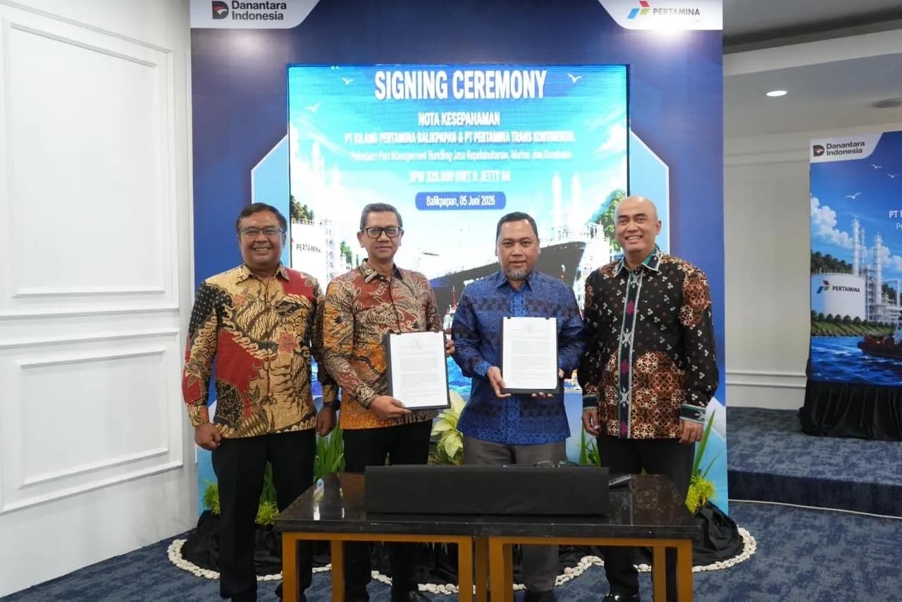 Perkuat Sinergi Maritim, Kilang Balikpapan-PTK Teken Kerja Sama Pengelolaan Infrastruktur