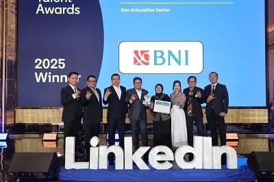 BNI Satu-satunya Bank Himbara Peraih LinkedIn Talent Awards 2025