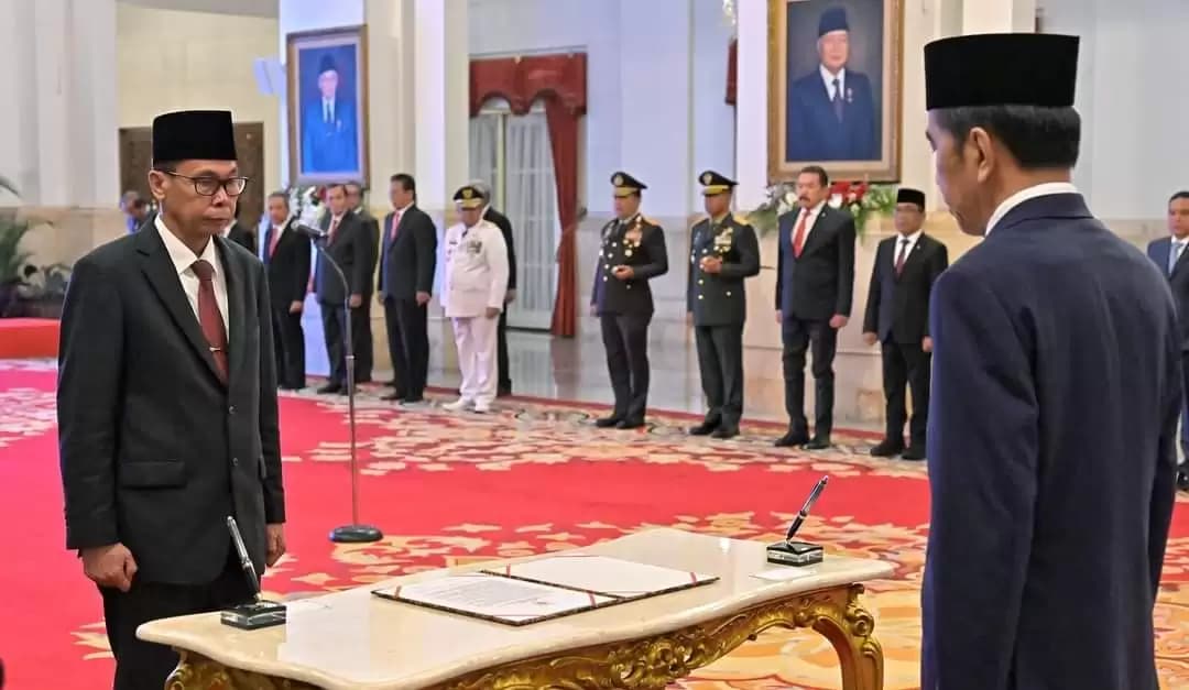 Presiden Joko Widodo melantik Nawawi Pomolango sebagai Ketua KPK (Foto: Dok MI)