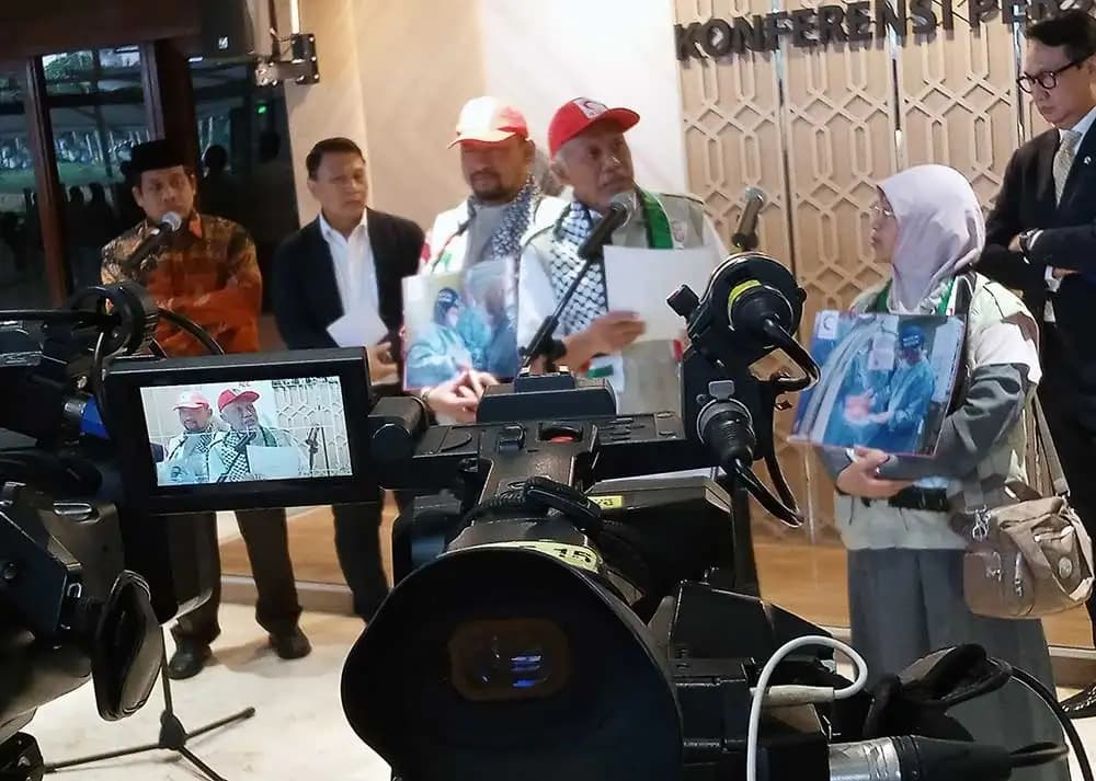 Tim BSMI yang baru kembali dari misi kemanusiaan (Foto: Dok MI/Jiani)