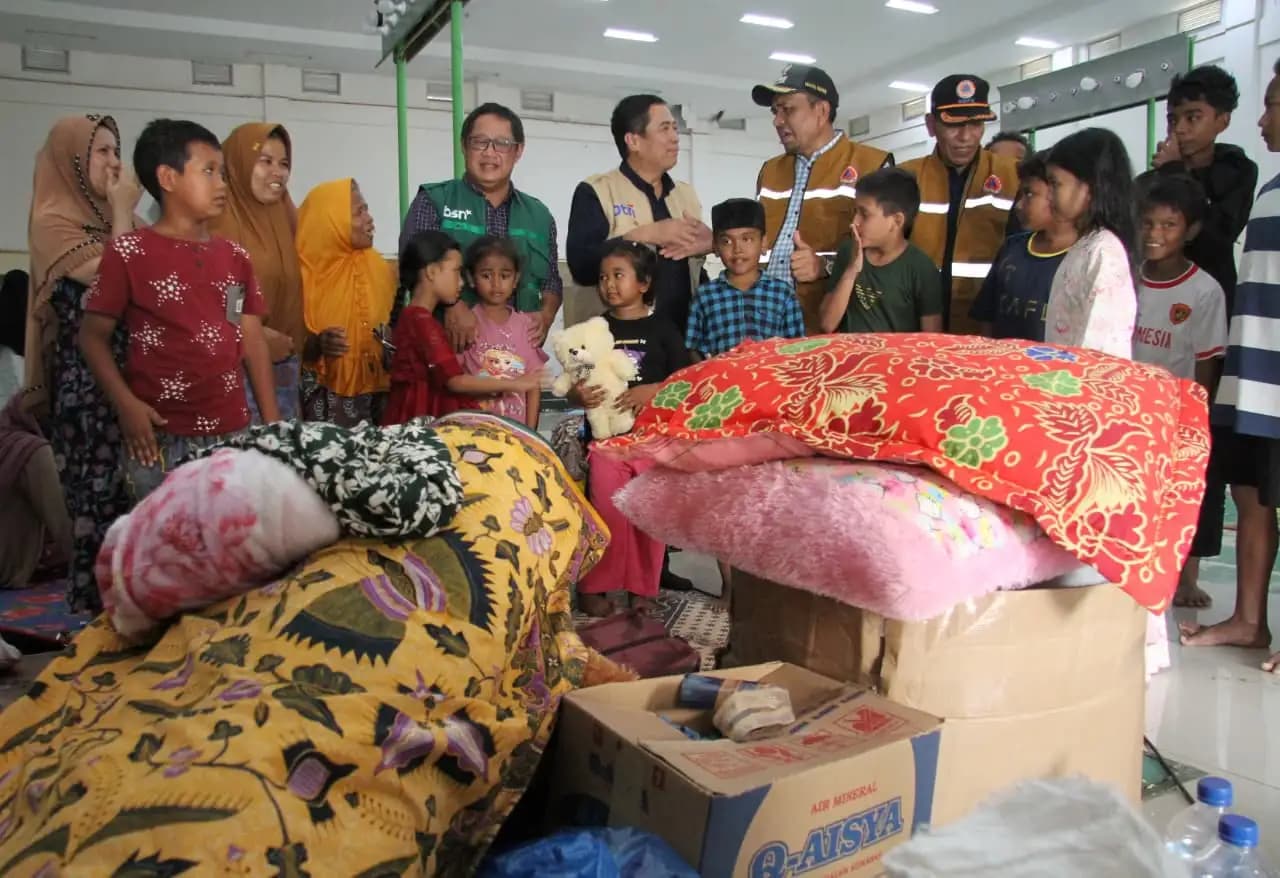 Direksi BTN dan BSN Menyapa Korban Terdampak Banjir di Aceh (Foto: Dok BTN)