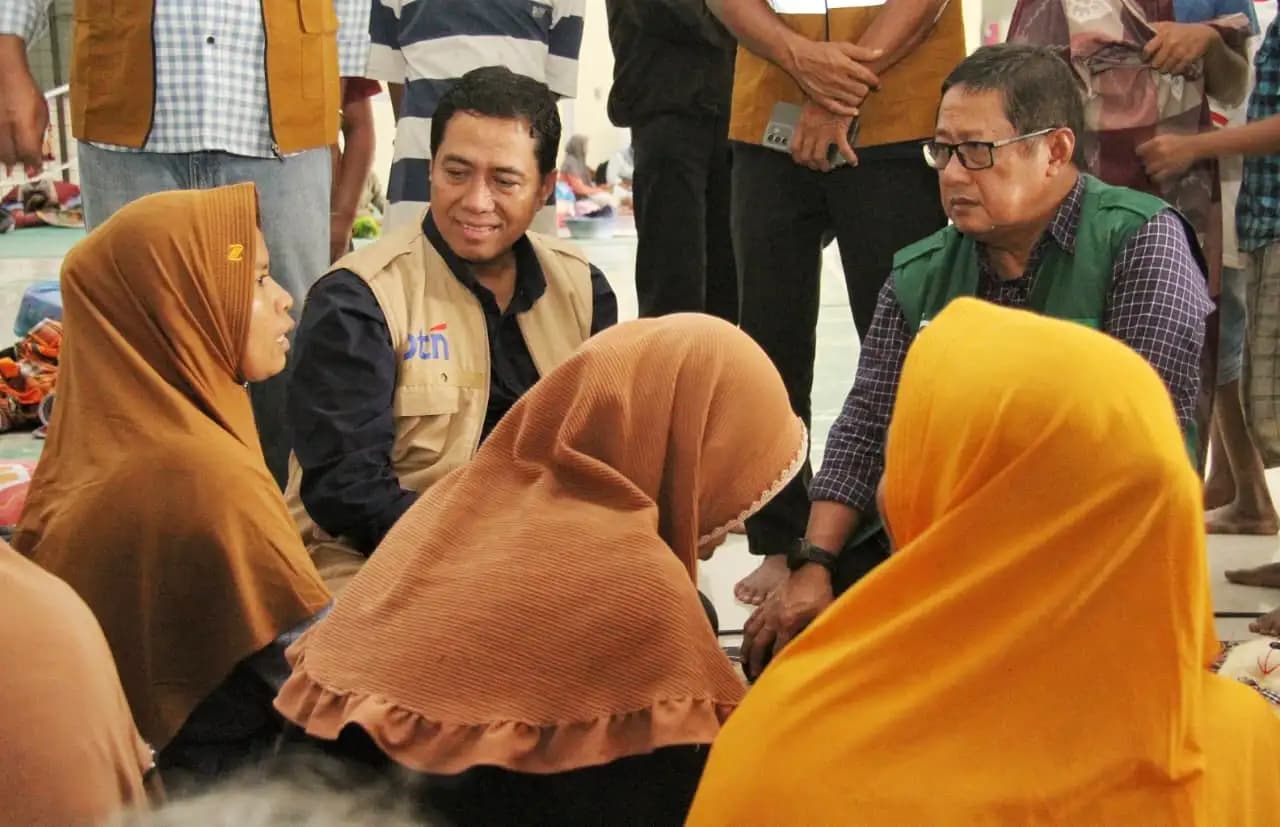 Direksi BTN dan BSN Menyapa Korban Terdampak Banjir di Aceh (Foto: Dok BTN)