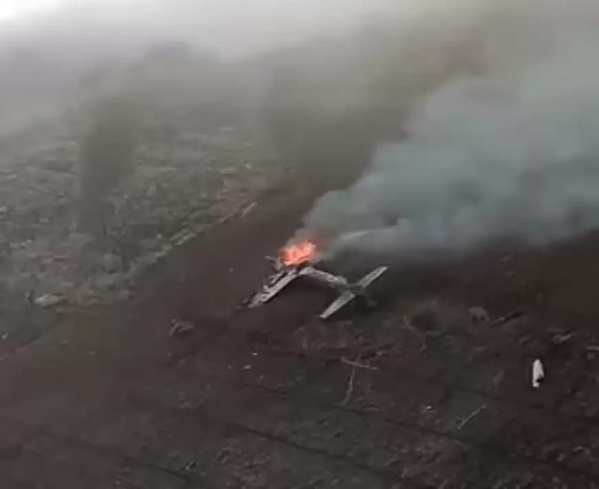 Pesawat TNI AU Jatuh di Pasuruan