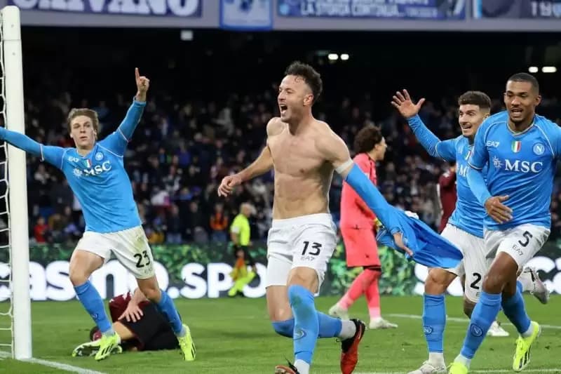 Hasil Liga Italia: Napoli Tundukkan Salernitana 2-1