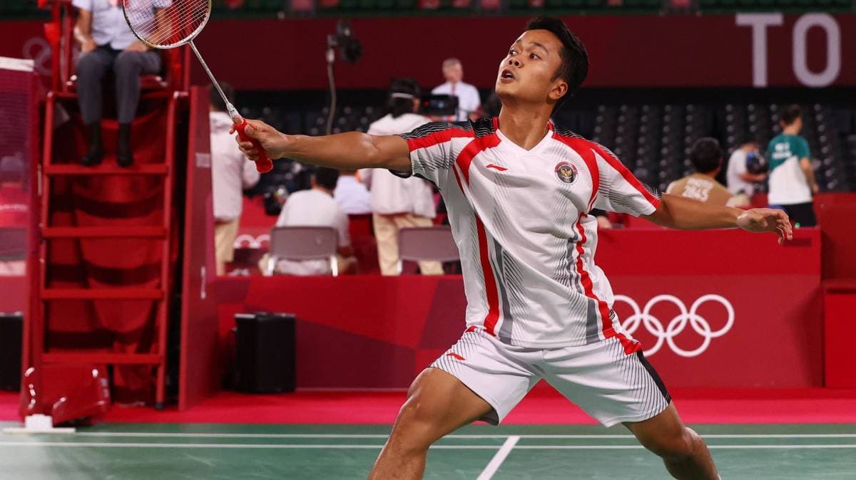 Hasil Bulutangkis Olimpiade Tokyo 2020 : Ginting Melaju ke Perempat Final