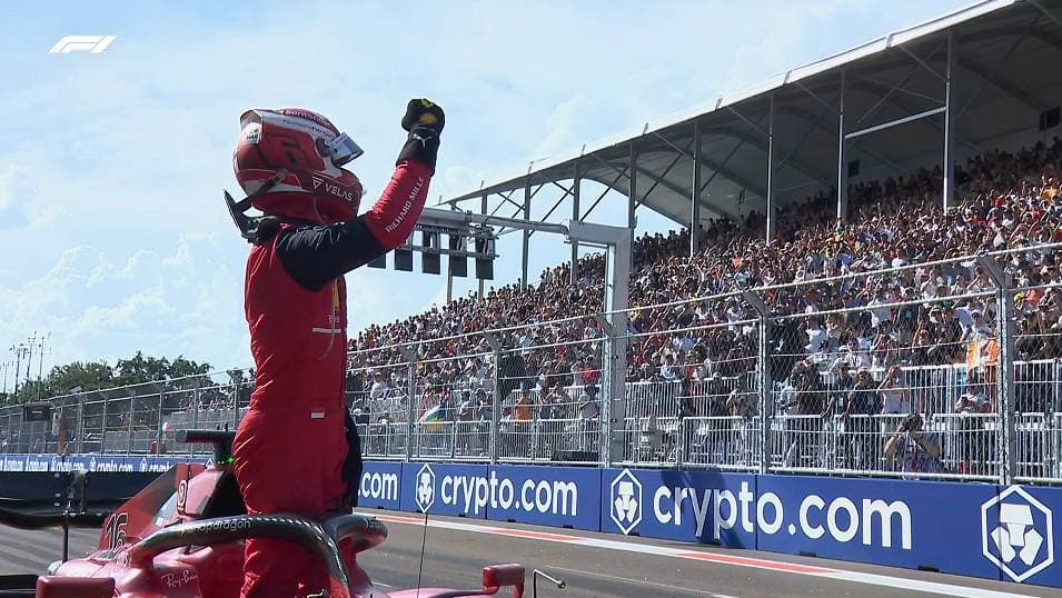 Pembalap Ferrari Leclerc Raih Pole di Grand Prix Miami
