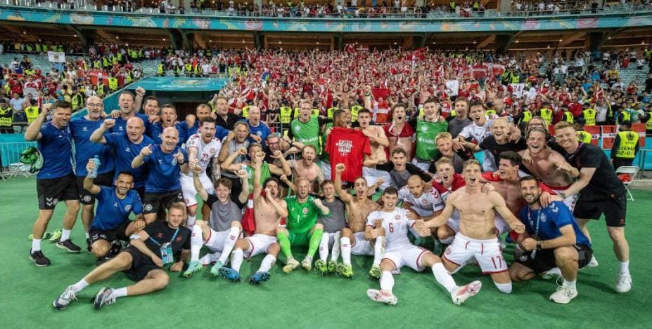 Semifinal Denmark di EURO Sebelumnya