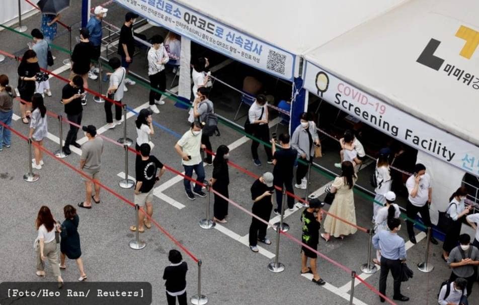 Korea Selatan Catat Jumlah Kasus Harian Covid-19 Tertinggi