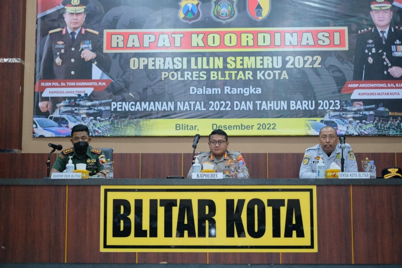 Polres Blitar Kota Terjunkan 183 Personel untuk Pengamanan Nataru