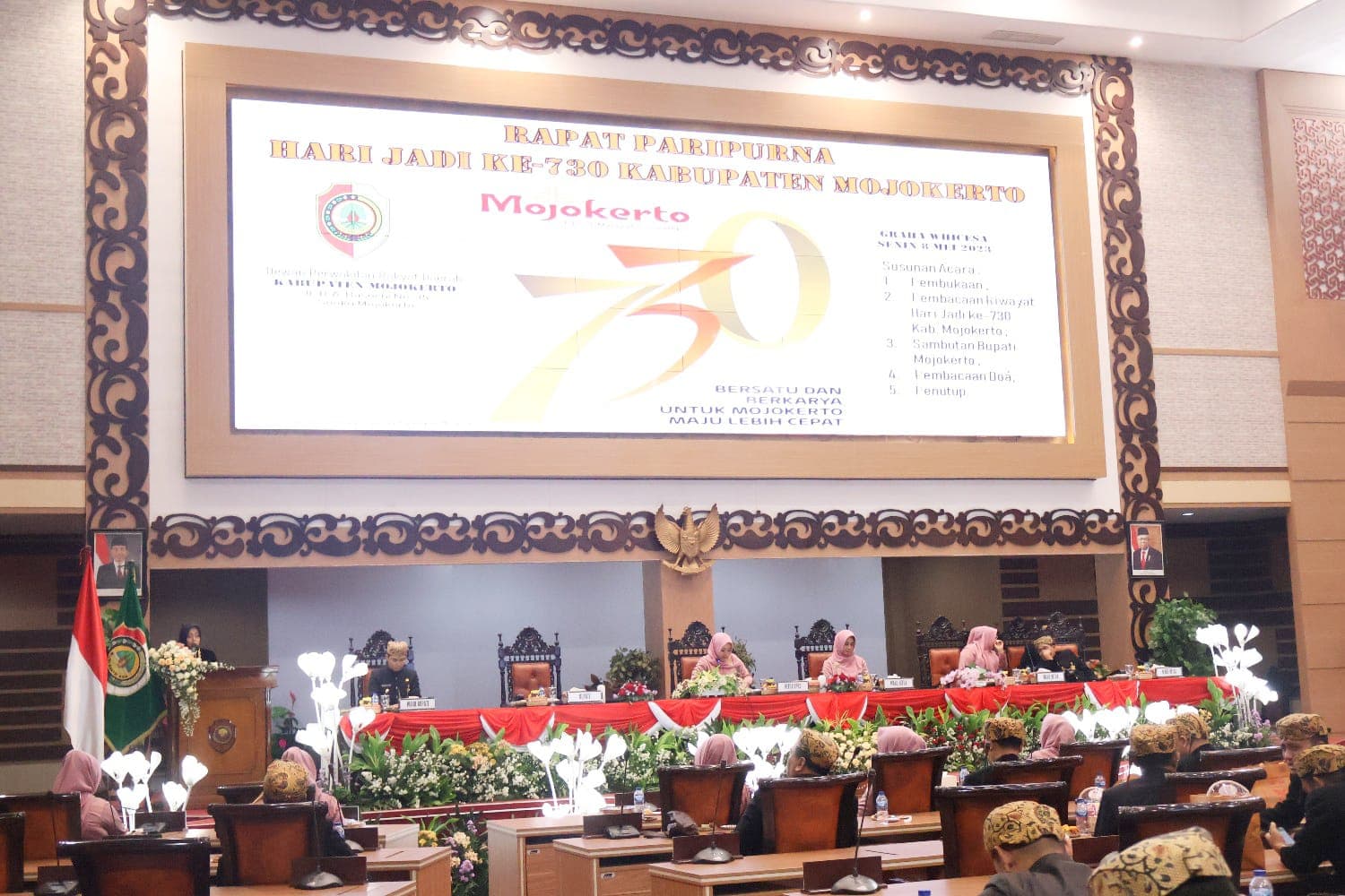DPRD Gelar Rapat Paripurna Peringatan Hari Jadi Kabupaten Mojokerto ke-730