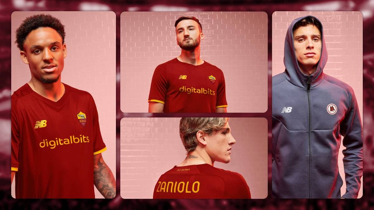 Jersey Kandang Baru AS Roma Musim 2021/2022